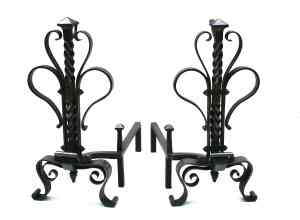 Fire Dogs, Basket, Grate, Fire Grate, Blacksmith, Hand forged, Design, Ironwork, Forge, Wrought Ironwork, Hot Forged, Blacksmithing